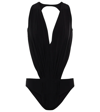 Rick Owens Gia Cutout Stretch-jersey Thong Bodysuit In Black