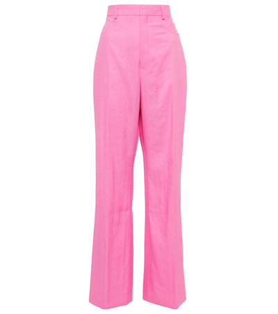 Jacquemus Le Pantalon Fresa Tailored Trousers In Pink