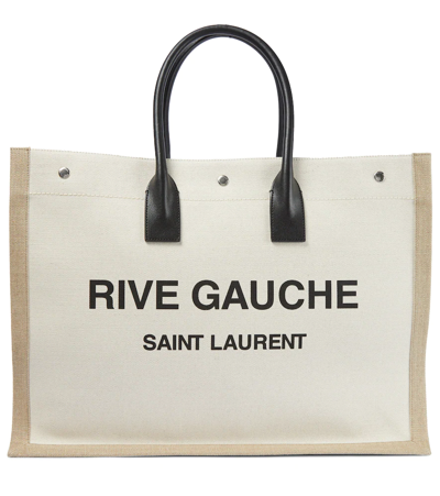 SAINT LAURENT RIVE GAUCHE CANVAS TOTE