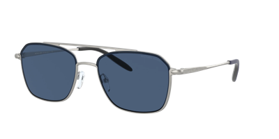 Michael Kors Dark Blue Solid Aviator Mens Sunglasses Mk1086 100580 57