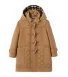 BURBERRY KIDS WOOL DIAMOND QUILTED DUFFLE COAT (3-14 YEARS)