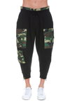 DOLCE & GABBANA CAMOUFLAGE PRINT TRACK PANTS