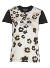 Boutique Moschino Moschino Boutique T-shirt With Print And Logo In Fantasia Nero