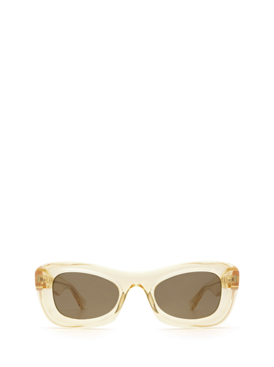 Bottega Veneta Bv1088s Yellow Unisex Sunglasses