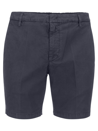 Dondup Manheim - Cotton Blend Shorts In Blue