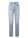 Slvrlake London Distressed High-rise Straight-leg Jeans In Blue