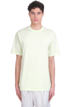 Y-3 T-SHIRT IN GREEN COTTON