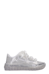 GCDS SNEAKERS IN TRANSPARENT PVC