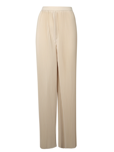 Fabiana Filippi High-waist Pleated Trousers In Beige