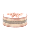 Fabiana Filippi Multicolor Knitted  Woman Bracelet In Pink