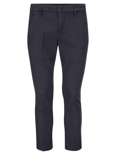 Dondup Alfredo - Cotton Slim-fit Trousers In Night Blue