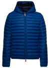 SAVE THE DUCK SAVE THE DUCK MANS DONALD BLUE QUILTED NYLON ECOLOGICAL DOWN JACKET