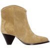 Isabel Marant Ankle Boots Darizo Aus Veloursleder In Marrone