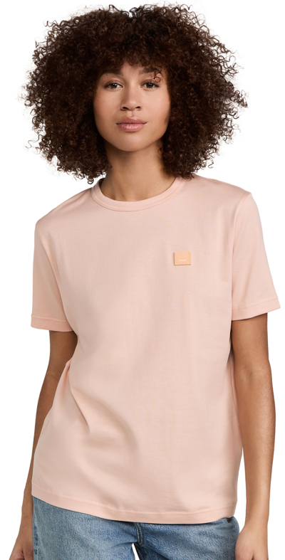 Acne Studios Pink Slim-fit T-shirt In Ad5 Powder Pink
