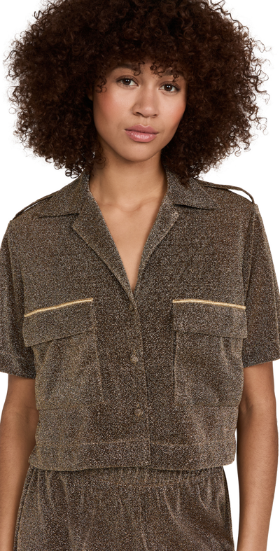 Oseree Women's Lumiere Metallic Shirt In Neutral