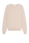 The Row Benji Crew Neck In Limestone
