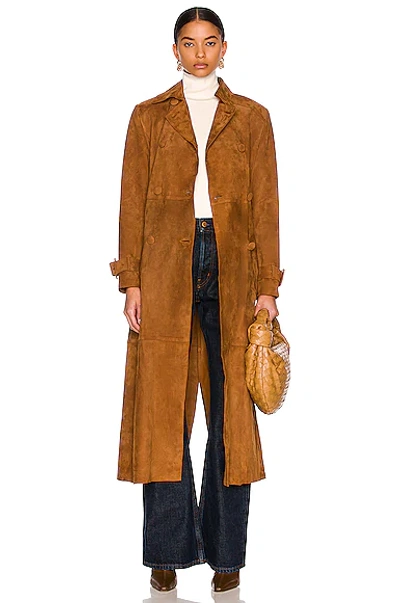 Nour Hammour Tate Coat In Caramel