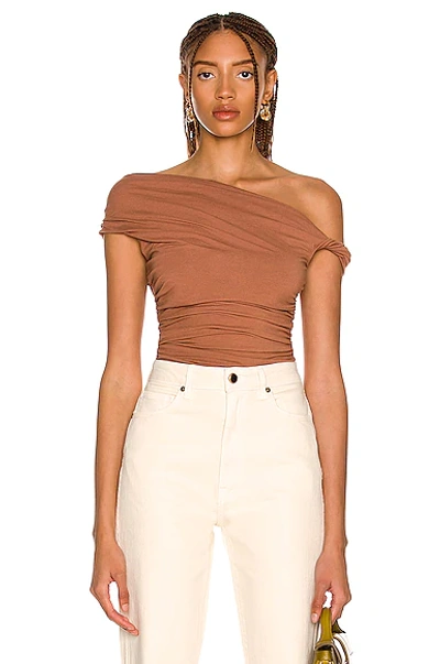 AGOLDE HILMA TWIST SLEEVE BODYSUIT 
