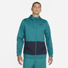 Nike Therma Men's Full-zip Training Hoodie In Bright Spruce,obsidian,black