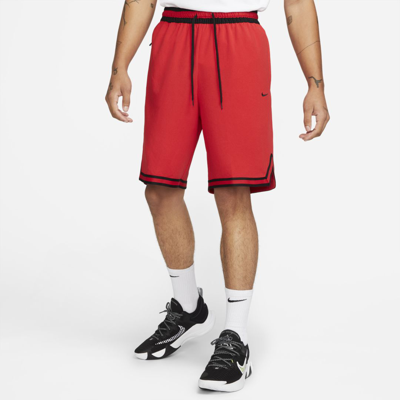 Nike Men's Dri-fit Dna 10" Basketball Shorts In Black/university Red