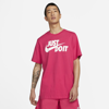 Nike Sportswear Jdi Men's T-shirt In Rush Pink,white