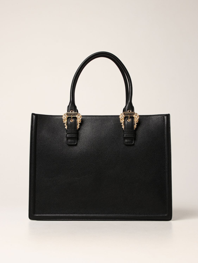 Versace Jeans Couture Tote Bag In Synthetic Leather In Black