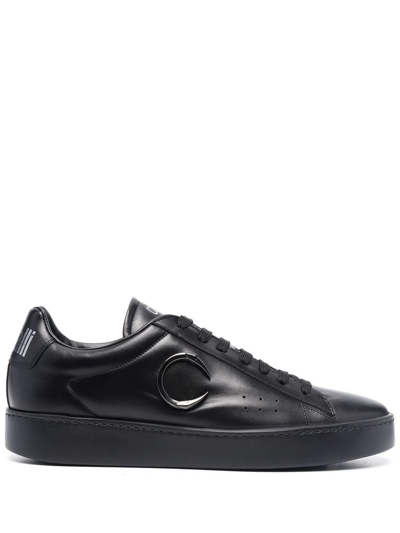 Roberto Cavalli Logo Plaque Low-top Trainers In Black