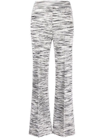 MISSONI INTARSIA-KNIT FLARED TROUSERS 