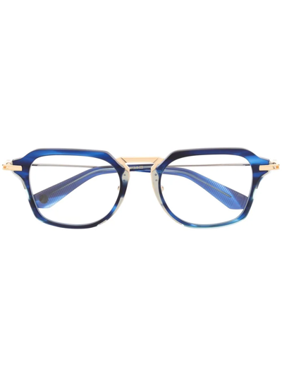 Dita Eyewear Aegeus Square-frame Glasses In Blue