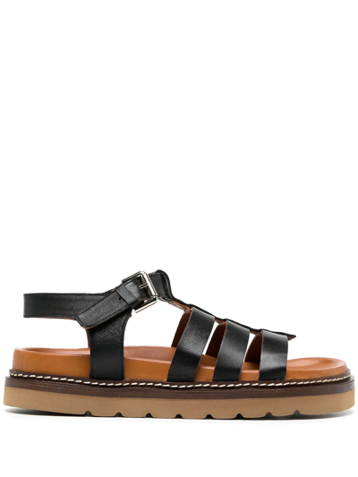 Rejina Pyo Cami 30mm Leather-strap Sandal In Black