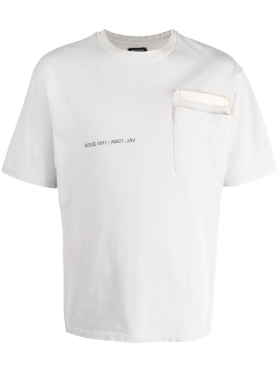 Val Kristopher Logo-print Short-sleeved T-shirt In Grey