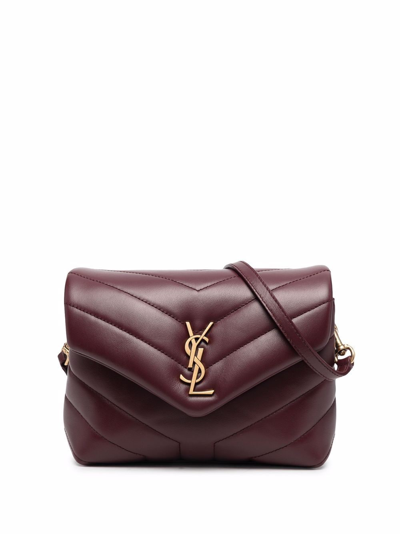 Saint Laurent Loulou Toy Quilted Mini Bag In Red