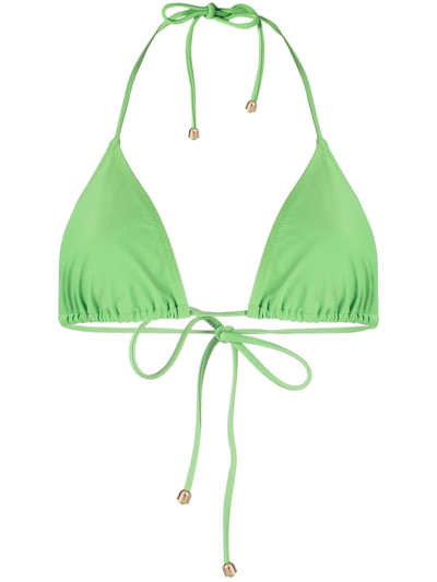 Nanushka Green Caia Bikini Top