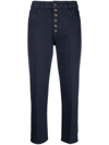 Dondup Cropped Jeans In Cotton Denim In Blue 1