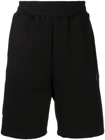 A-cold-wall* Knitted Essential Logo Sweat Short Black Sweatshort With Side Logo
