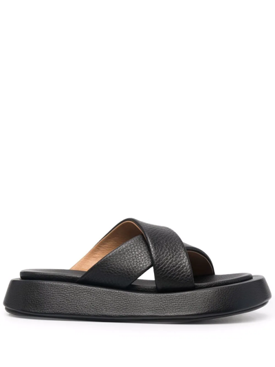 Marsèll Crossover-strap Sandals In Black
