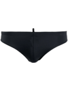 Dsquared2 Logo Printed Swimming Trunks In Black