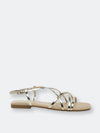 London Rag Molly Cuddles Flat Strappy Sandals In Gold