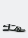 London Rag Molly Cuddles Flat Strappy Sandals In Black