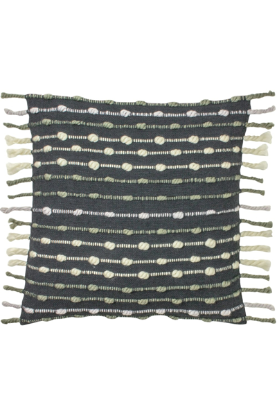 Furn Dhadit Stripe Throw Pillow Cover In Grey