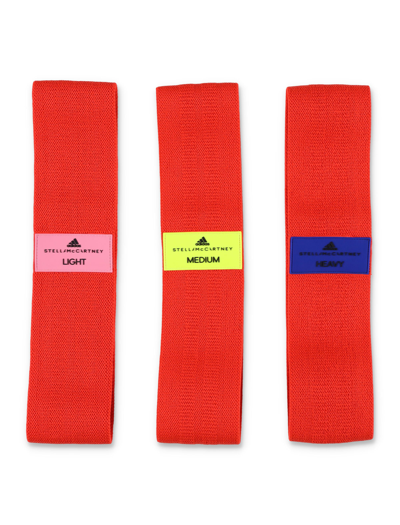 Adidas By Stella Mccartney 3-pack Resistance Bands In Black