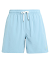 POLO RALPH LAUREN POLO RALPH LAUREN 5.5-INCH TRAVELER SWIM TRUNK MAN SWIM TRUNKS LIGHT BLUE SIZE M RECYCLED POLYESTER,