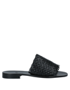 Paolo Ferrara Sandals In Black