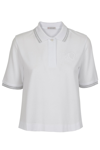 MONCLER MONCLER LOGO EMBROIDERED POLO SHIRT