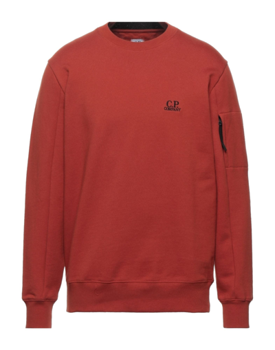 C.p. Company Sweatshirts In Rust