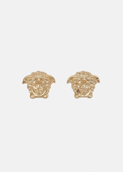 Versace Medusa Head Earrings In Gold