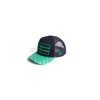 474 Co Men's Green / Black 474 Pattern Trucker Hat - Black & Green In Multi