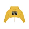 474 Co Women's Yellow / Orange 474 Organic Oversized Cropped Hoodie – Mustard Yellow In Yellow/orange