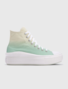 Converse Chuck Taylor All Star Hi Move Ombre Canvas Platform Sneakers In Egret/light Dew-white In White