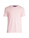 Ralph Lauren Purple Label Crewneck Short-sleeve T-shirt In Pink